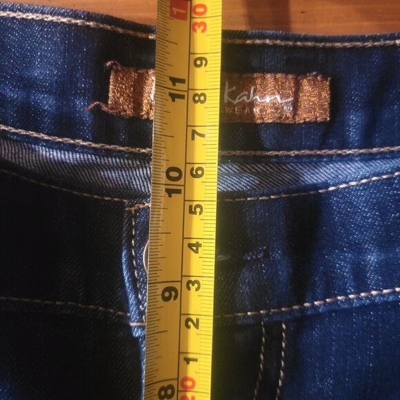 David Kahn Women's Dress Wide Leg Flare Jeans Dark Wash - Size - Picture 12 of 14